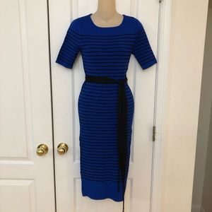 Karen Millen Striped Wiggle Dress